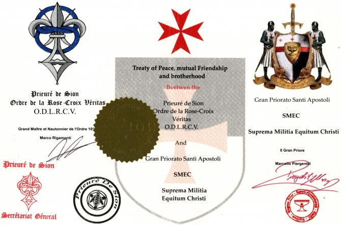 Prieuré de Sion - Gran Priorato Santi Apostoli S.M.E.C. - Priorato di Sion