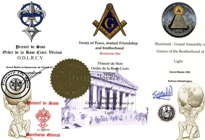 ILLUMINATI - Grand Assembly of Greece - Prieuré de Sion